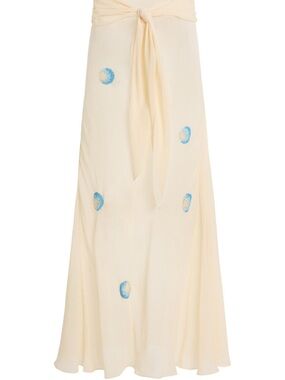 ANNA OCTOBER DOROTHY BEADED TIE SKIRT